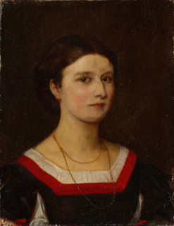 Portrait of Luise Bachofen-Burckhardt, 1865. Creator: Ernst Stuckelberg.