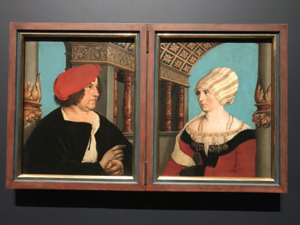 Double Portrait of Jakob Meyer zum Hasen and Dorothea Kannengießer, 1516. Creator: Hans Holbein the Younger.