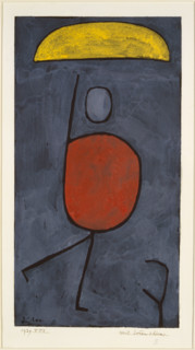With an umbrella, 1939. Creator: Paul Klee.
