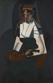Woman with Mandolin, after Corot, 1916. Creator: Juan Gris.