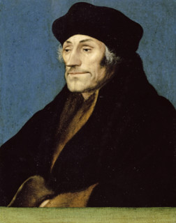 Portrait of Desiderius Erasmus, after Hans Holbein the Younger, 1530. Creator: Workshop of Hans Holbein the Younger.