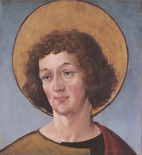 Head of a male saint, 1515. Creator: Hans Holbein the Younger.