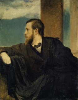 Self-portrait, 1862. Creator: Arnold Bocklin.