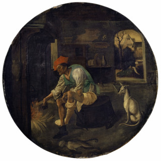 The Prodigal Son in Misery, 1520. Creator: Jan de Beer.