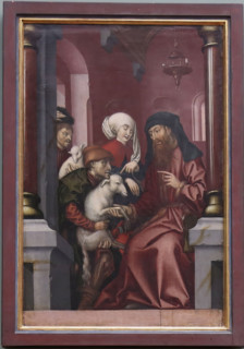 Joachim and Anne choosing a Lamb for Sacrifice, 1512. Creator: Hans Fries.