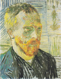 Self-Portrait with Japanese Print, 1887. Creator: Vincent van Gogh.
