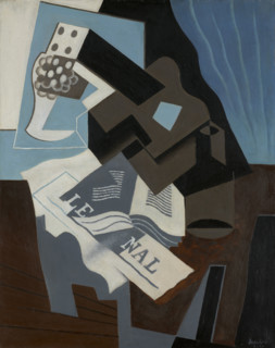 Guitar, Book and Newspaper, 1920. Creator: Juan Gris.
