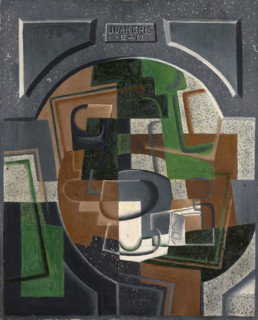 Still Life with a Plaque, 1917. Creator: Juan Gris.