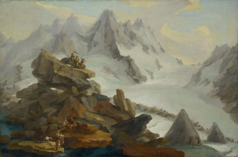 The glacier of Lauteraar, 1776. Creator: Caspar Wolf.