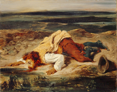 Wounded Brigand (Roman Shepherd), 1826. Creator: Eugene Delacroix.
