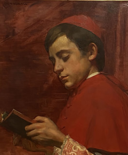 Reading Choirboy, 1880-1897. Creator: Louise Amans.