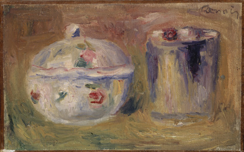 Sugar bowl and Beaker, c1900. Creator: Pierre-Auguste Renoir.