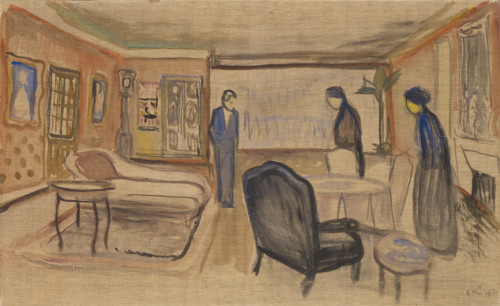 Set Design for Henrik Ibsen's "Ghosts", 1906. Creator: Edvard Munch.