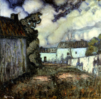 'Village at night'. Creator: Nicolau Raurich Petre.