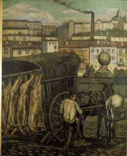 'The meat wagon', 1919. Creator: José Gutiérrez Solana.