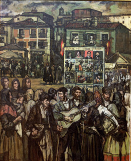 El cartel del crimen (El musico ciego), 1920. Creator: José Gutiérrez Solana.