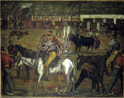 'Bullfighting', 1923. Creator: José Gutiérrez Solana.