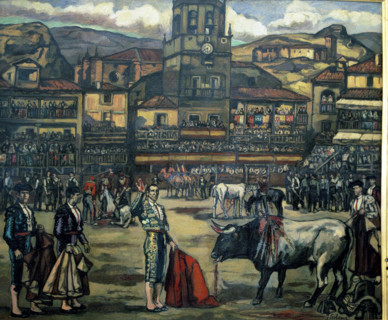 'Capea in Ronda', 1926-1927.  Creator: José Gutiérrez Solana.