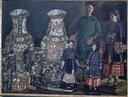 'Chinese and vases', 1927. Creator: José Gutiérrez Solana.