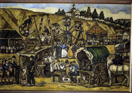 'Verbena en la pradera de San Isidro', 1933.  Creator: José Gutiérrez Solana.