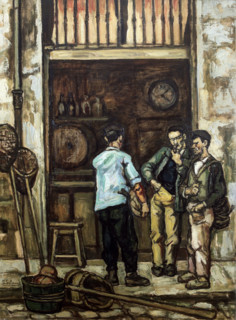 'Taberna en Santander', 1944. Creator: José Gutiérrez Solana.