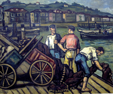 'Puerto Chico', (Santander), 1945. Creator: José Gutiérrez Solana.
