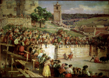 'Capea en las Navas del Marqués', 1902.  Creator: José Garnelo.