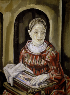 'La Bordadora', 1920s. Creator: Maria Blanchard.