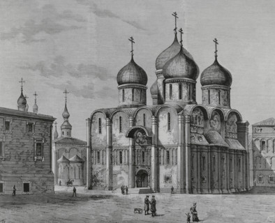 Cathedral of the Dormition, also called Cathedral of the Assumption, Moscow, Russia, 1883. Creator: Bernardo Rico.