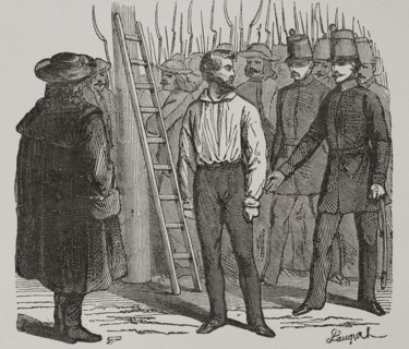 Edmund Zichy is hanged, 1848, (1856).  Creator: Unknown.
