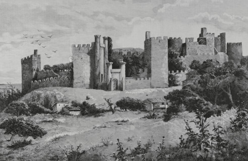 Templar castle, Ponferrada, Spain, 1883.  Creator: Tomas Campuzano y Aguirre.