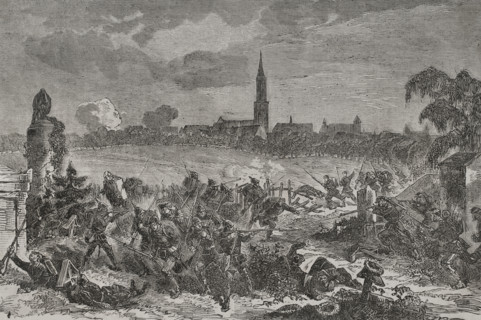 Franco-Prussian War (1870-1871): Siege of Strasbourg (15 August-28 September 1870), 1870.  Creator: Unknown.