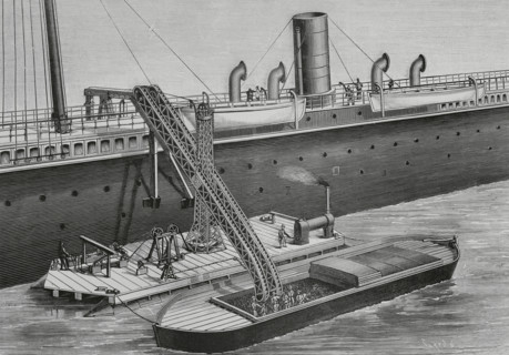 Floating coal elevator, 1883.  Creator: Tomás Carlos Capuz.