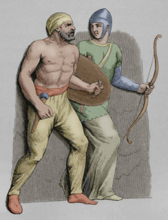 Germanic and Gaul auxiliaries, 1877.  Creator: Unknown.