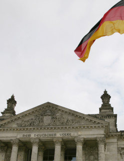 Main façade, Reichstag Building, Berlin, Germany, 2025.  Creator: LTL.