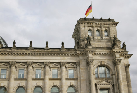Architectural detail of the exterior, Reichstag Building, Berlin, Germany, 2025.  Creator: LTL.