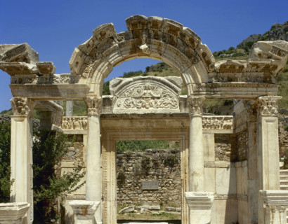 Temple of Hadrian, Ephesus (Curetes Street. Anatolia), 1999.  Creator: LTL.