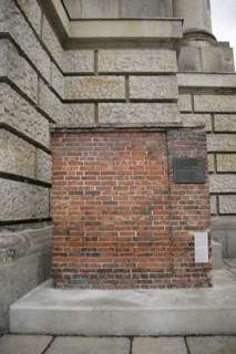 Fragment of the wall from Gdansk shipyard, Berlin, Germany, 2025. Creator: LTL.