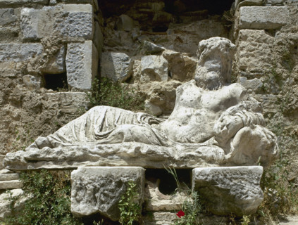 Baths of Faustina, Miletus, Aydin province, Anatolia, Turkey, Imperial era (1999).  Creator: LTL.