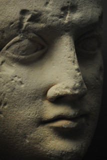 Male portrait detail, Roman art, 1st century, Odessa Archaeological Museum, Ukraine, 2011. Creator: LTL.