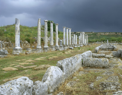 Arcaded Street, Perge, Anatolia, Turkey, 1999.  Creator: LTL.