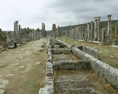 Arcaded Street, Perge, Anatolia, Turkey, 1999.  Creator: LTL.