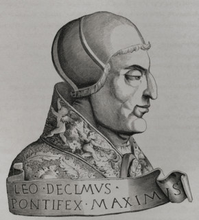 Portrait of Leo X, (1475-1521), Pope of the Catholic Church between 1513 and 1521, 1877.  Creator: Unknown.