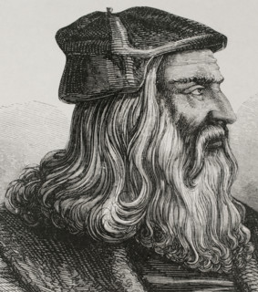 Portrait of Leonardo da Vinci, (1452-1519), Italian artist, architect and inventor, 1877.  Creator: Unknown.