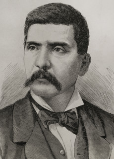 Portrait of Porfirio Díaz, (1830-1915), Mexican military and politician, 1878.  Creator: Arturo Carretero y Sánchez.