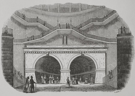 Thames Tunnel  Wapping entrance, London, 1856.  Creator: Cabanach.