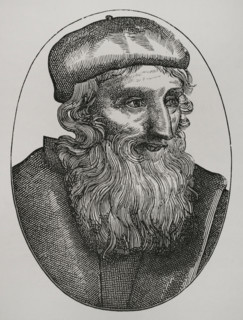 Portrait of John Wycliff or Wycliffe, (c1330-1384), English theologian, 1877.  Creator: Unknown.