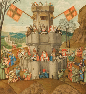 Representation of the Catholic Church as The Fortress of Faith, 15th century (1877).  Creator: Unknown.