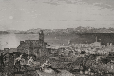 Rhodes, 1840.  Creator: Leonce Lhuillier.