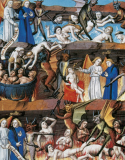 Depiction of hell, miniature, 1463.  Creator: Unknown.